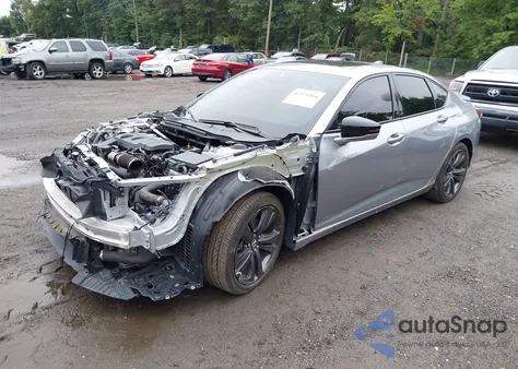 2022 Acura Tlx A-Spec Package из США, поврежденный, VIN 19UUB5F57NA005193